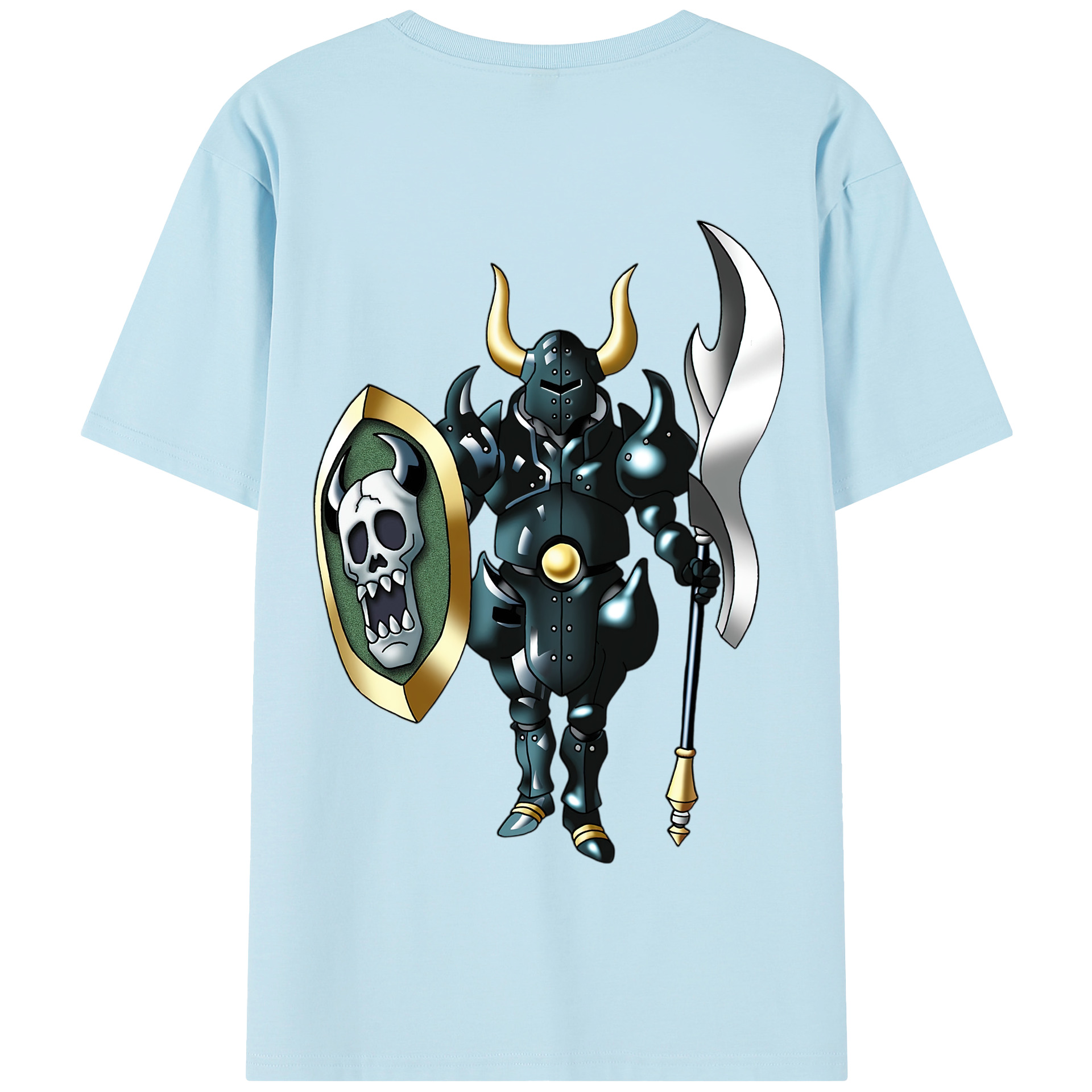 （画像用） ドラゴンクエスト Doragon Kuesuto Dragon Quest 綿100％半袖Tシャツ（背面プリント）
